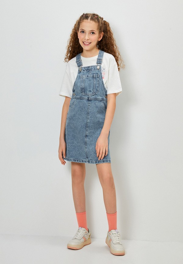 Сарафан Acoola голубой, размер 140, фото 5