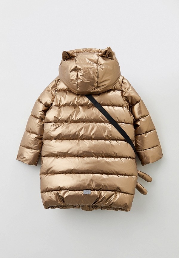 Куртка утепленная и брелок PlayToday бежевый, размер 116, фото 2