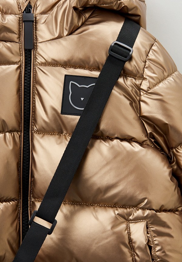 Куртка утепленная и брелок PlayToday бежевый, размер 116, фото 4