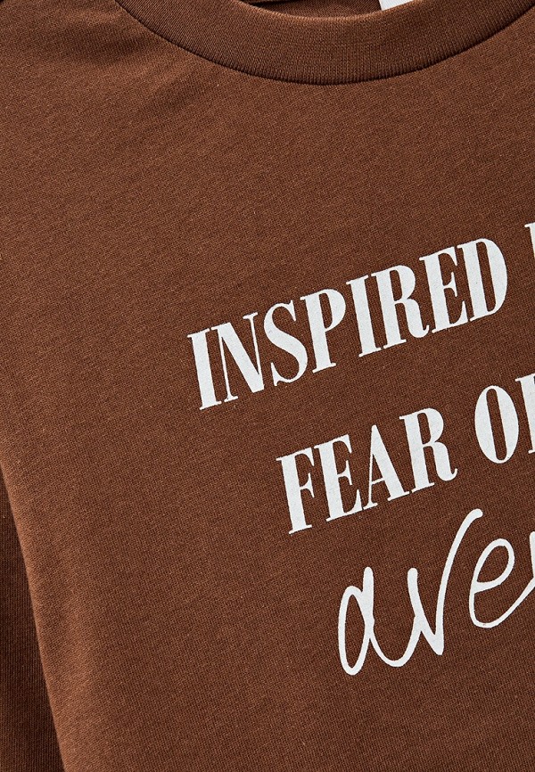 Лонгслив Sela коричневый, размер 128, фото 3