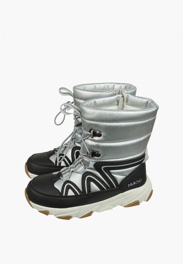 Дутики Mursu серебряный, размер 34, фото 4