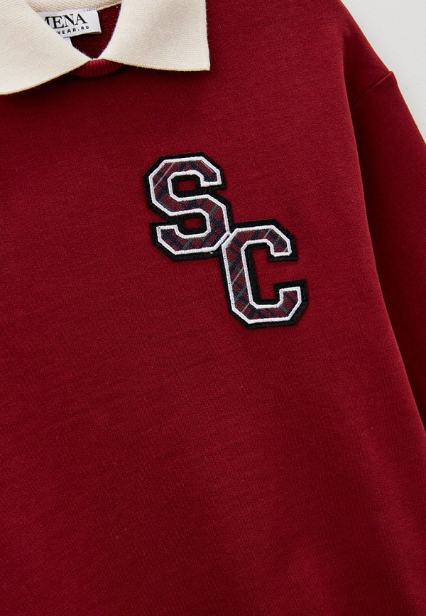 Свитшот Smena бордовый, размер 134, фото 3