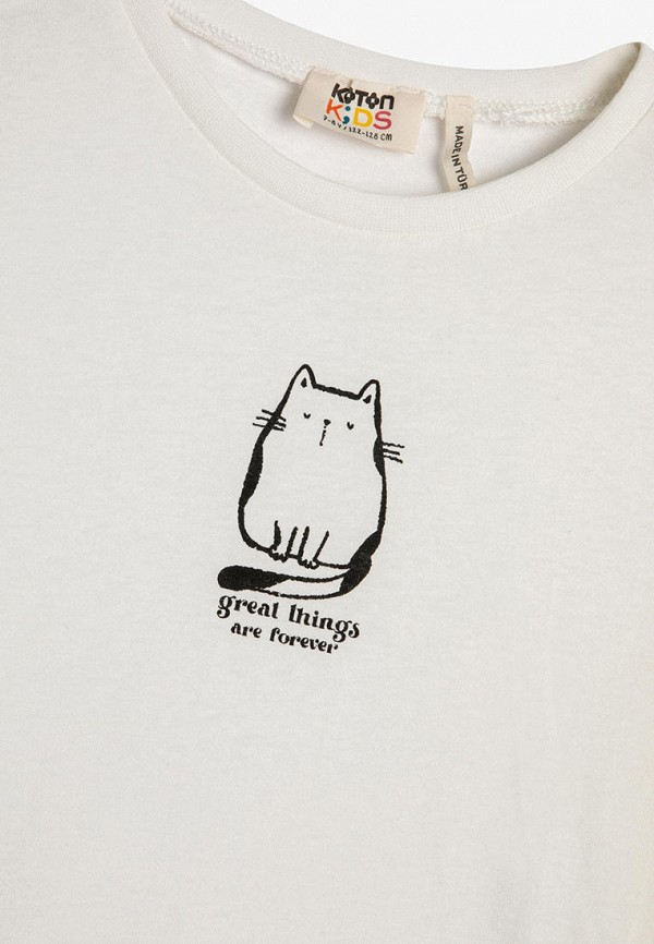 Лонгслив Koton белый, размер 10, фото 3