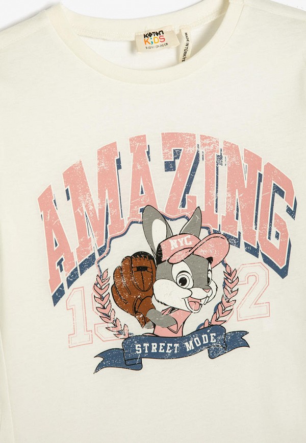 Лонгслив Koton белый, размер 14, фото 3