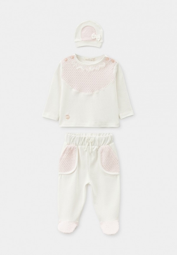 Лонгслив ползунки и чепчик Leoking 3490₽