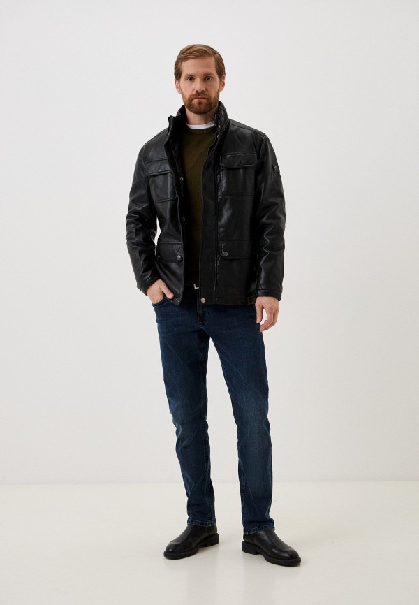 фото Куртка кожаная утепленная zolla