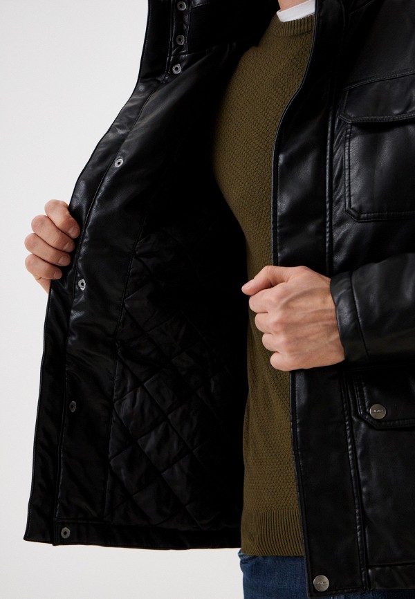 фото Куртка кожаная утепленная zolla
