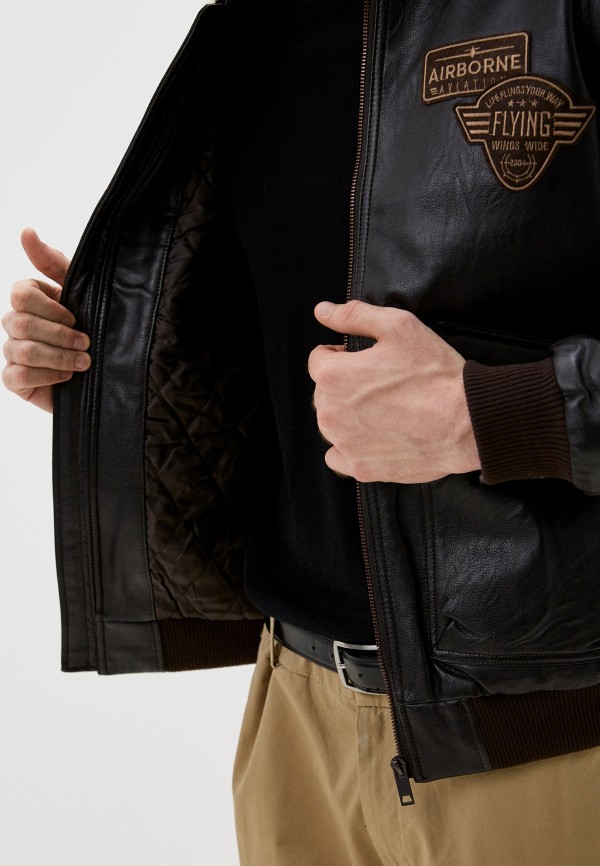 фото Куртка кожаная утепленная zolla