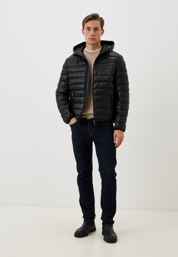 фото Куртка кожаная утепленная zolla