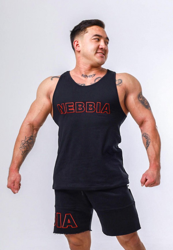 

Майка спортивная Nebbia, Черный, STRENGTH