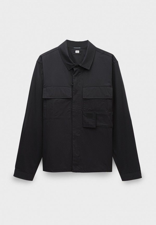 Рубашка C.P. Company metropolis series gabardine pockets shirt black