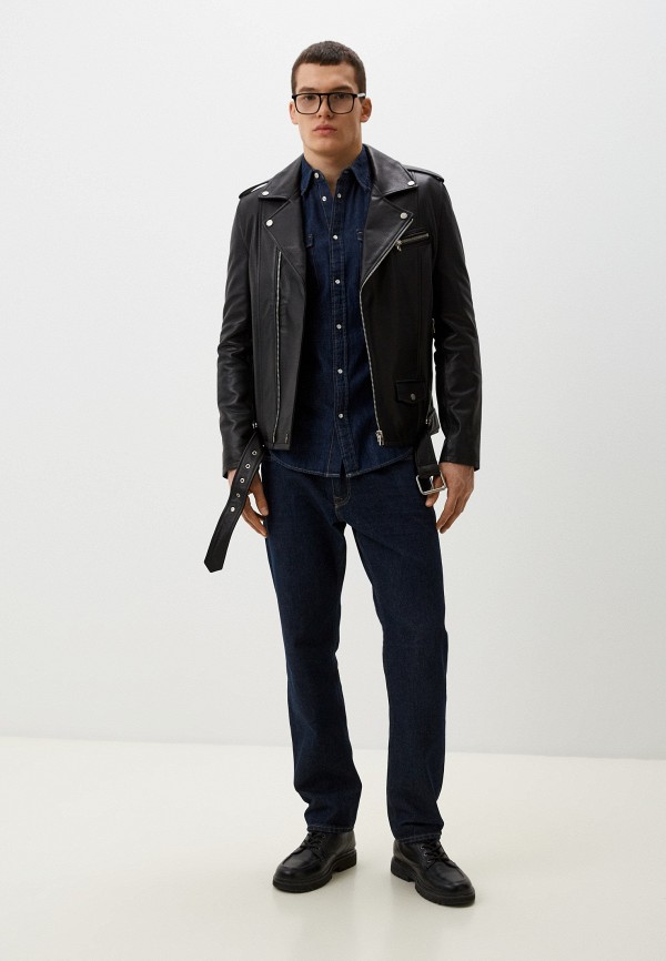 фото Куртка кожаная утепленная angelo bonetti