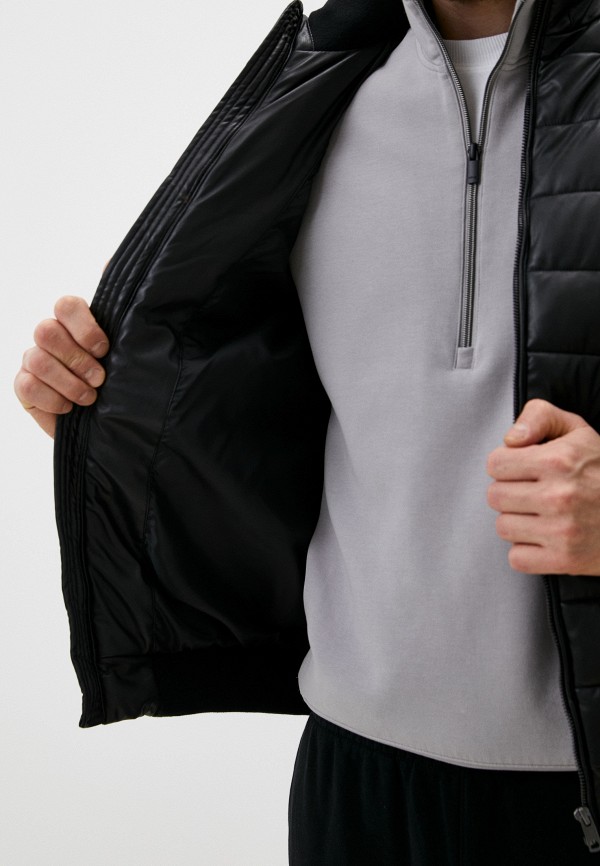 Куртка кожаная утепленная Zolla цвет Черный  Фото 4