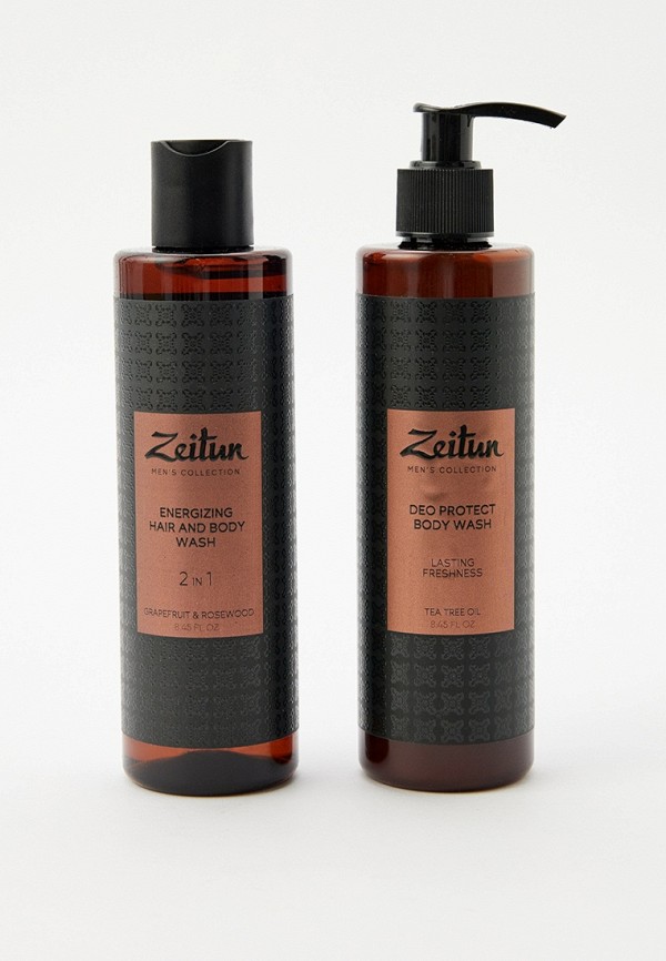 Набор для ухода за телом Zeitun ZEITUN Подарочный набор для мужчин Заряд энергии: шампунь для волос 2в1 и гель для душа