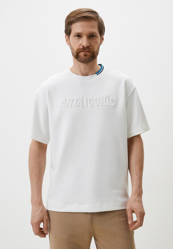 футболка anta силуэт прямой размер s белый Футболка Anta ICONIC