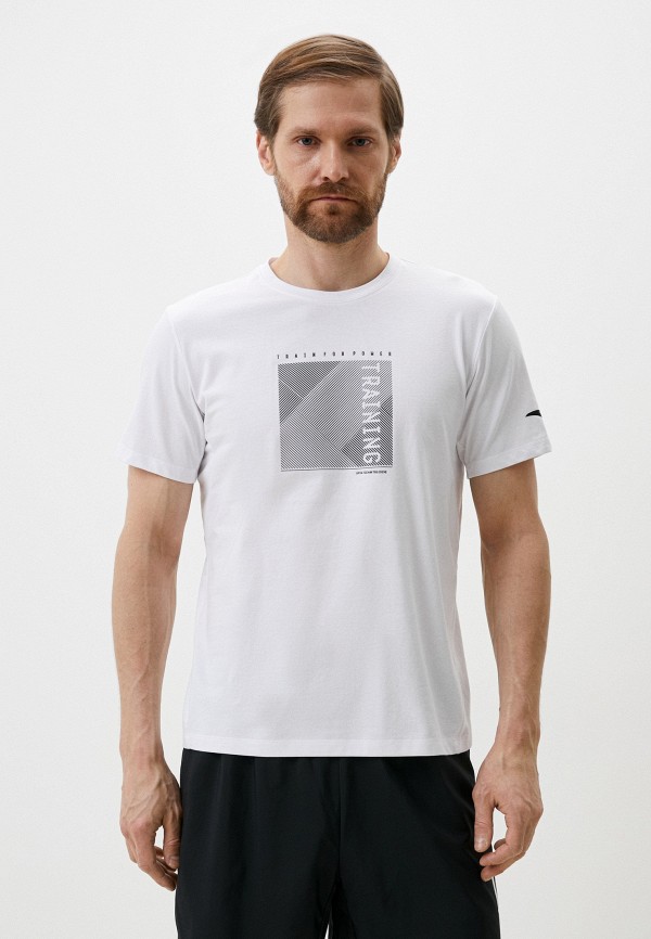 футболка anta силуэт прямой размер s белый Футболка Anta Training