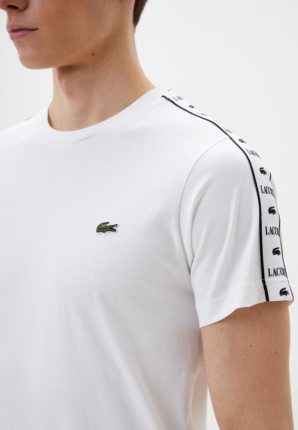 Футболка Lacoste цвет Белый  Фото 3