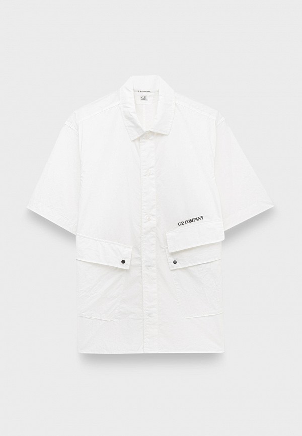 Рубашка C.P. Company popeline pocket shirt gauze white