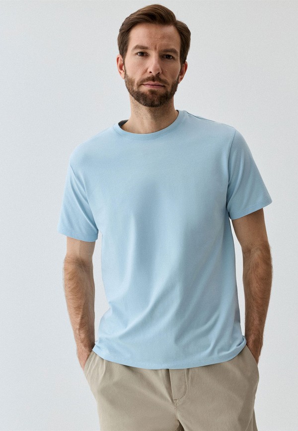 

Футболка Sela, Голубой, ADAM SLIM FIT