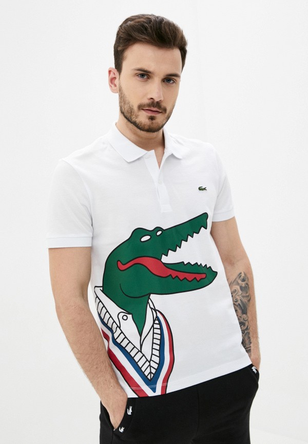 

Поло Lacoste, Белый