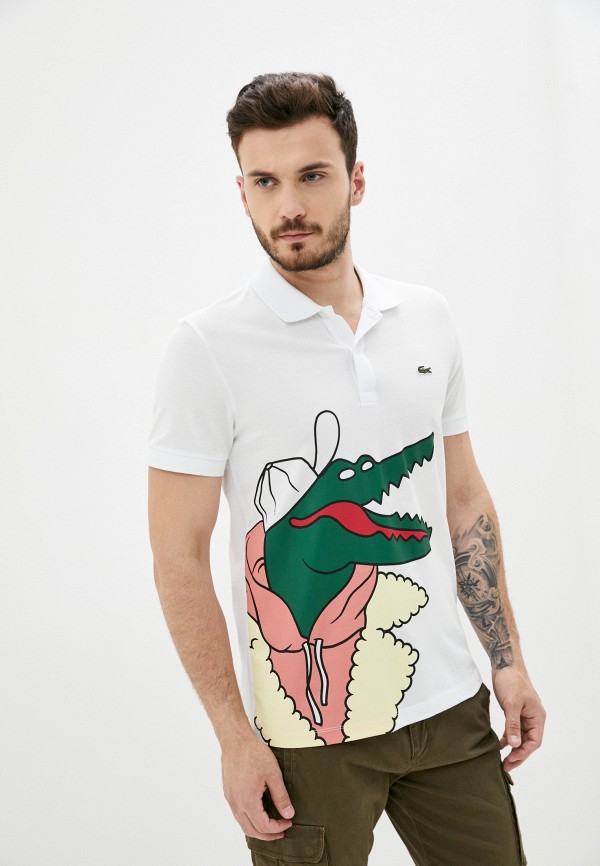 

Поло Lacoste, Белый