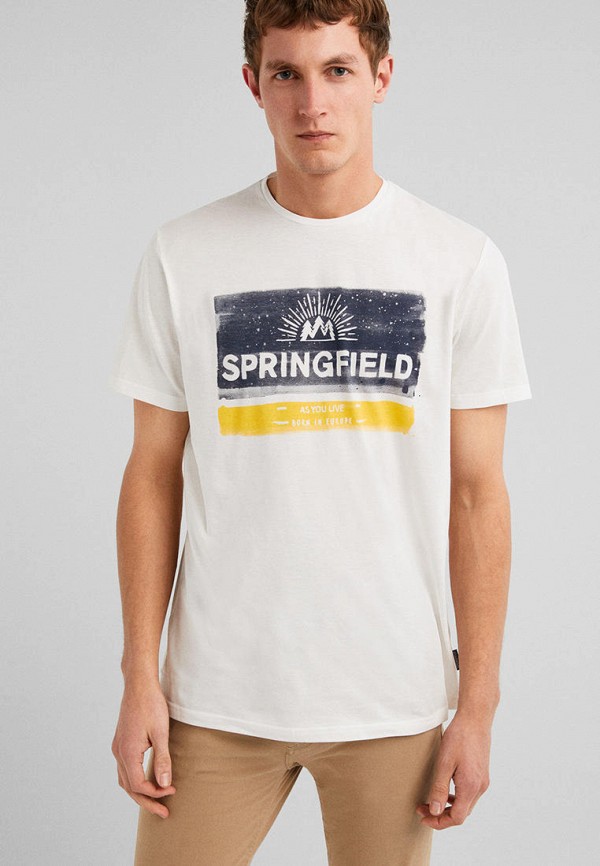 

Футболка Springfield, Бежевый