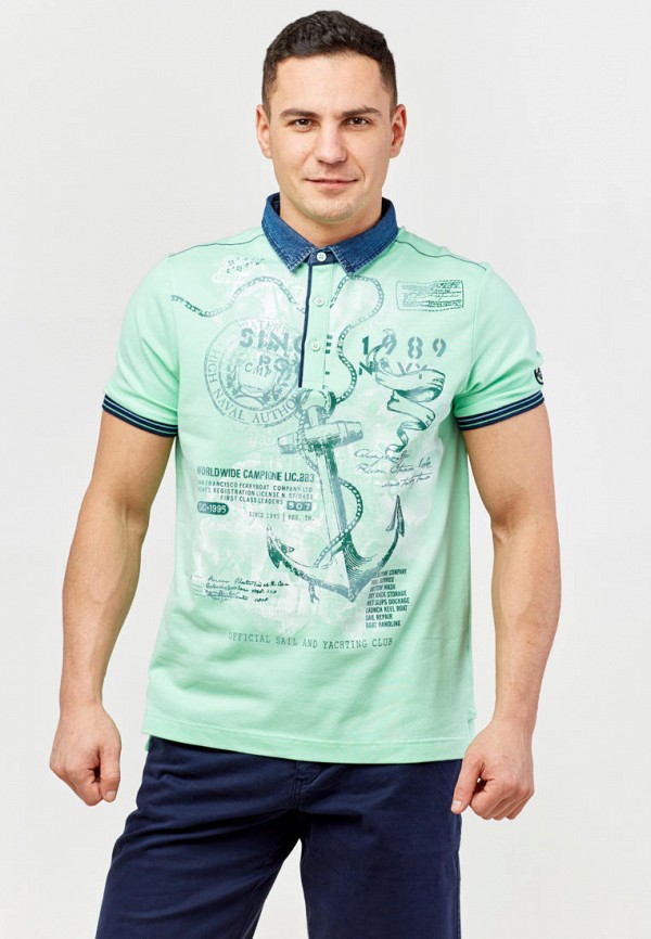 

Поло Campione, Бирюзовый, Campione MP002XM04ZSV