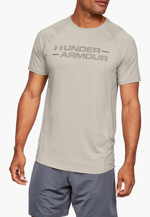 

Футболка спортивная Under Armour, Бежевый, MK1 SS Wordmark