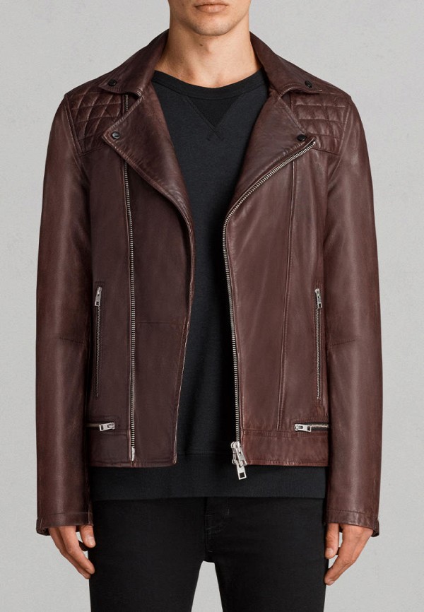 

Куртка кожаная AllSaints, Коричневый, AllSaints MP002XM0523C