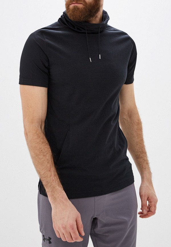 

Футболка спортивная Under Armour, Черный, Pursuit Funnel Neck Charged Cotton SS