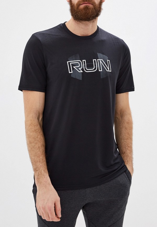 

Футболка спортивная Under Armour, Черный, Overlap Run SS