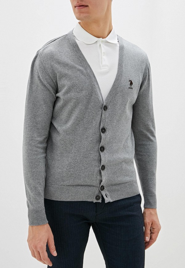 

Кардиган U.S. Polo Assn, Серый