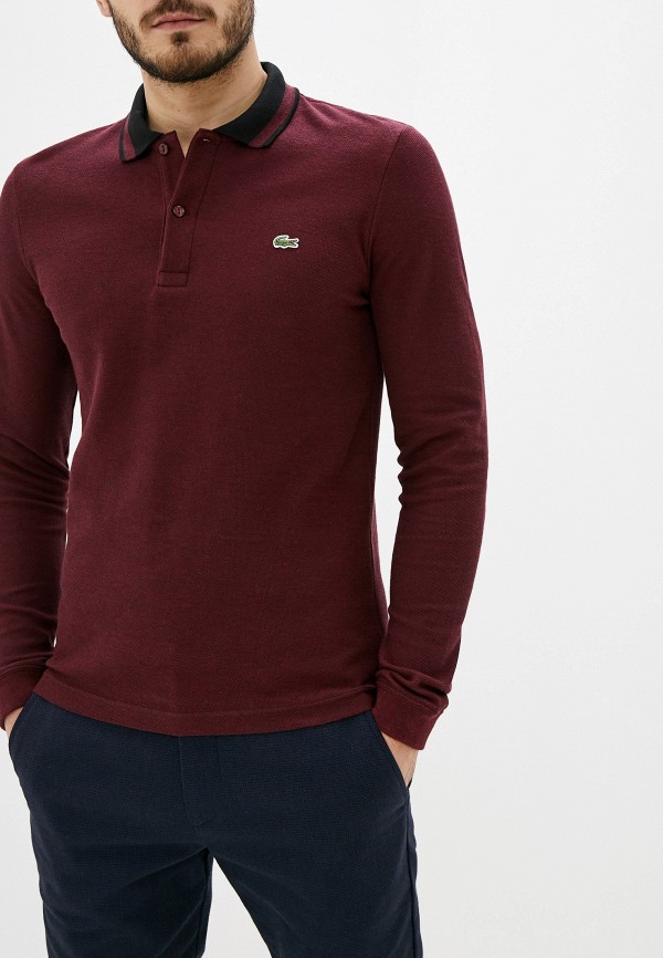 

Поло Lacoste, Бордовый