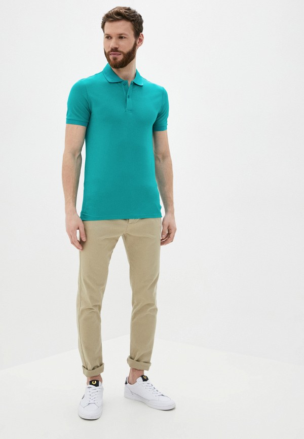 Поло Henderson бирюзовый, размер 56, фото 2