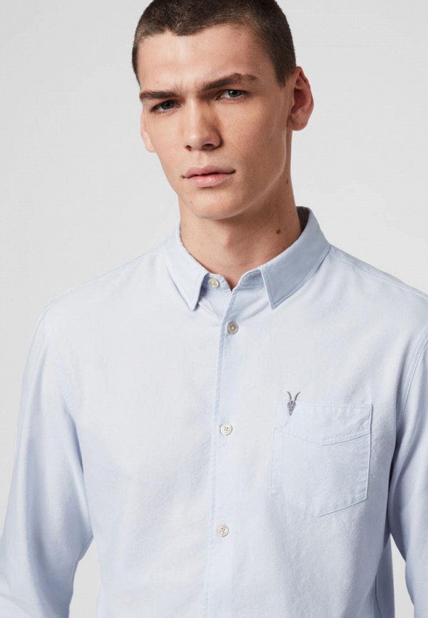 

Рубашка AllSaints, Голубой, AllSaints MP002XM07YSE