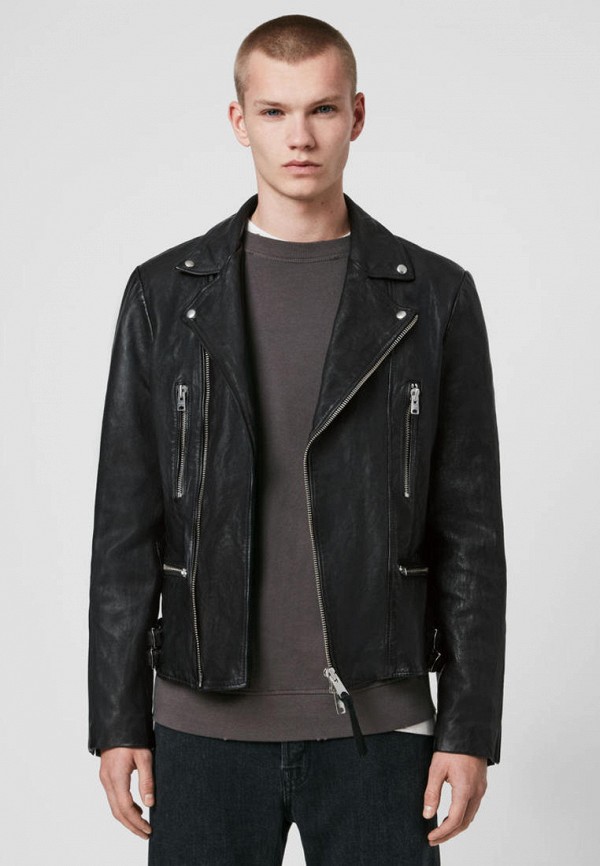 

Куртка кожаная AllSaints, Черный, MAZO BIKER