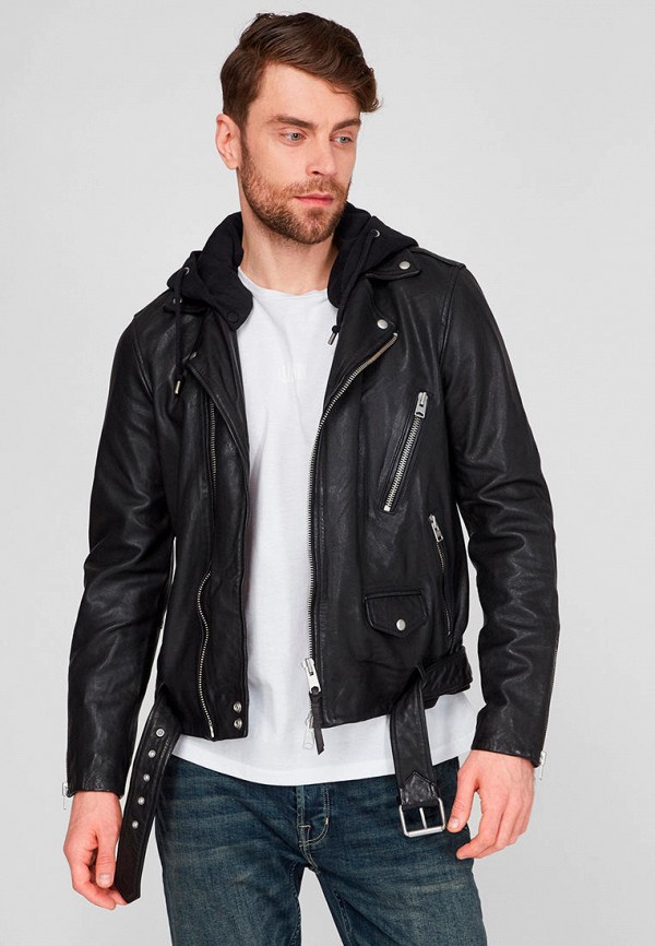 

Куртка кожаная AllSaints, Черный, AllSaints MP002XM07ZL1