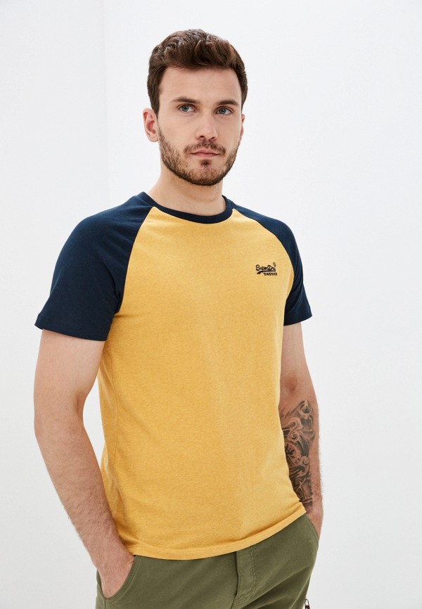 

Футболка Superdry, Желтый, OL BASEBALL SS TEE