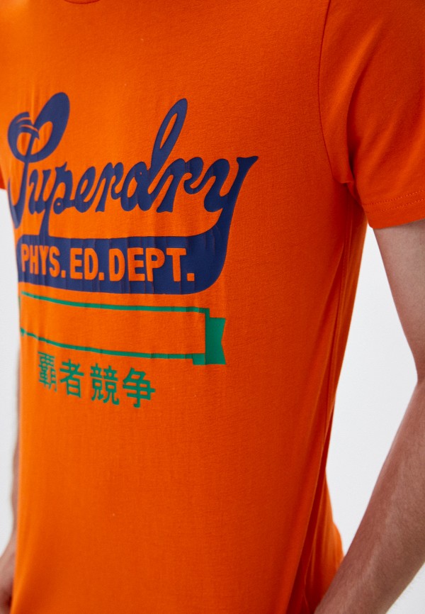 

Футболка Superdry, Оранжевый, COLLEGIATE GRAPHIC TEE 185