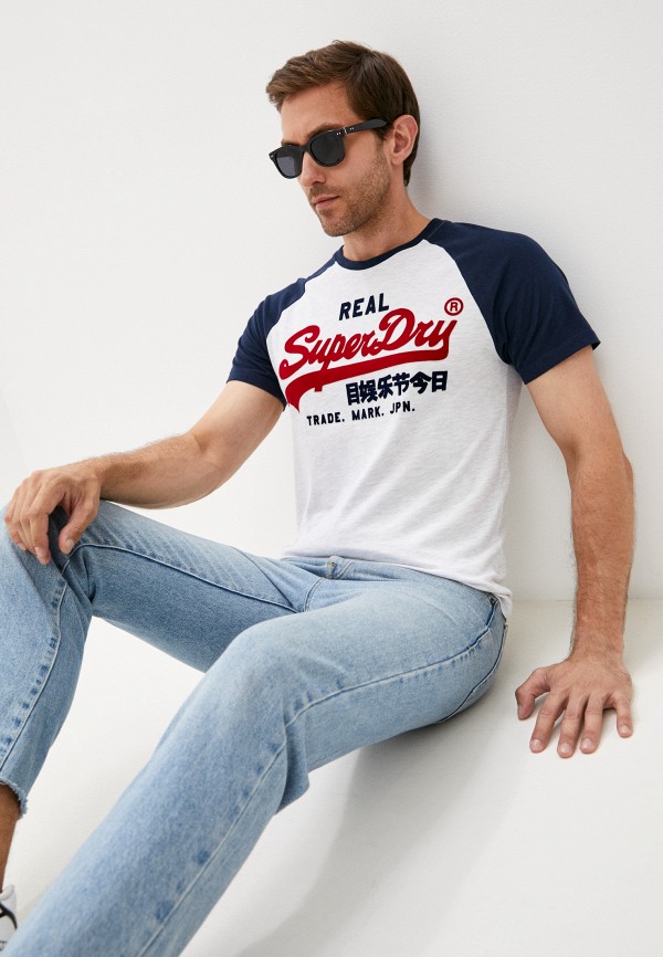 

Футболка Superdry, Серый, VL DUO RAGLAN TEE 220