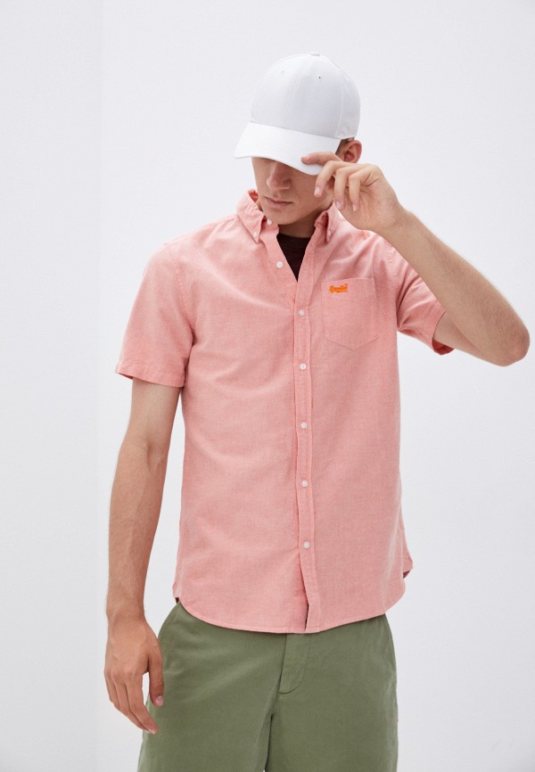 

Рубашка Superdry, Коралловый, S/S CLASSIC UNIVERSITY OXFORD