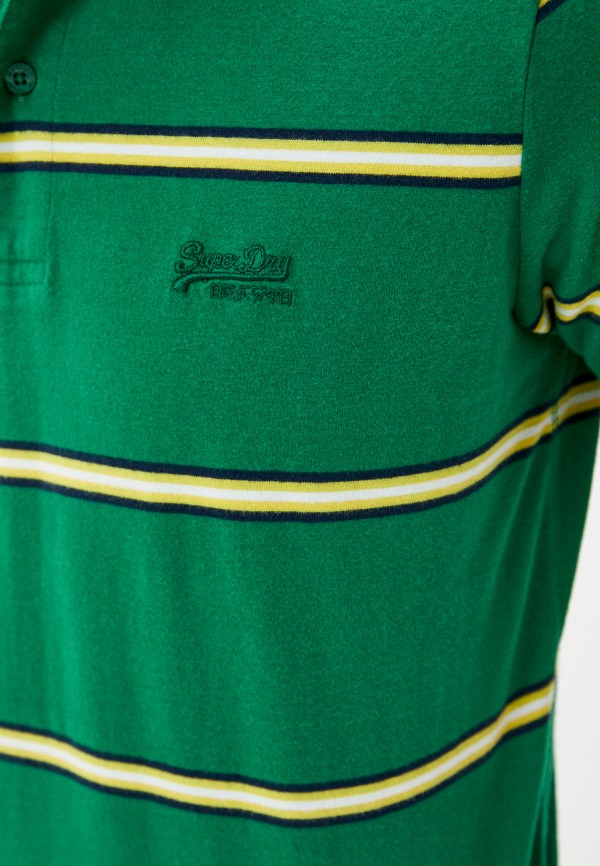 

Поло Superdry, Зеленый, ACADEMY STRIPE POLO