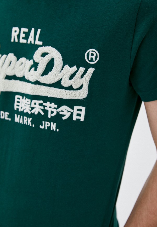 

Футболка Superdry, Зеленый, VL CHENILLE TEE 220