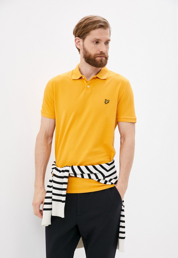 

Поло Lyle & Scott, Оранжевый, Washed Out Polo Shirt