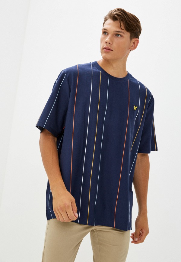 

Футболка Lyle & Scott, Синий, Vertical Stripe T-Shirt