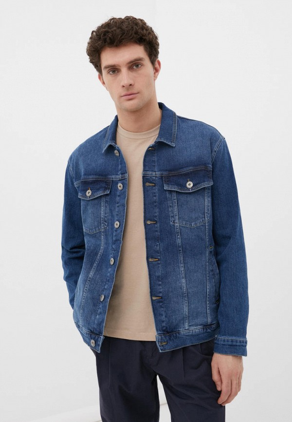 Куртка джинсовая Finn Flare синего цвета