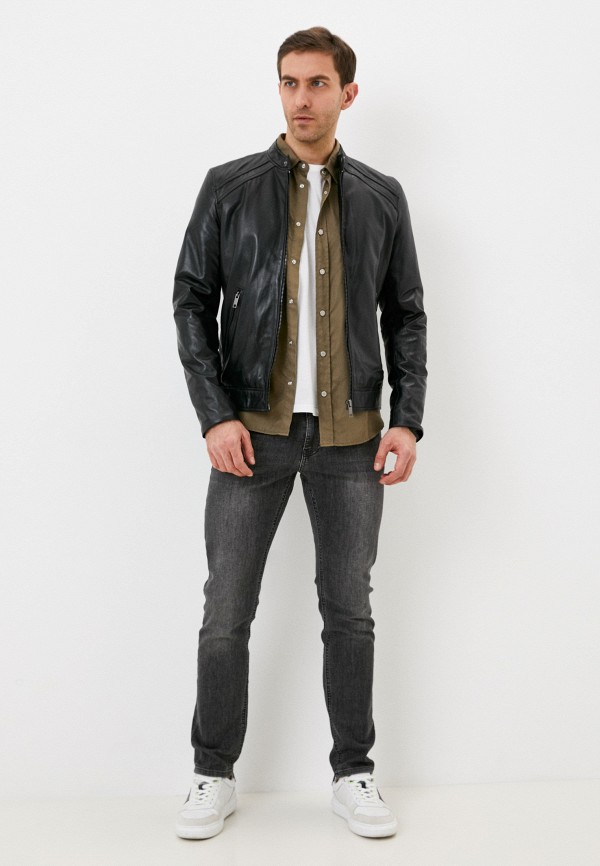 фото Куртка кожаная urban fashion for men