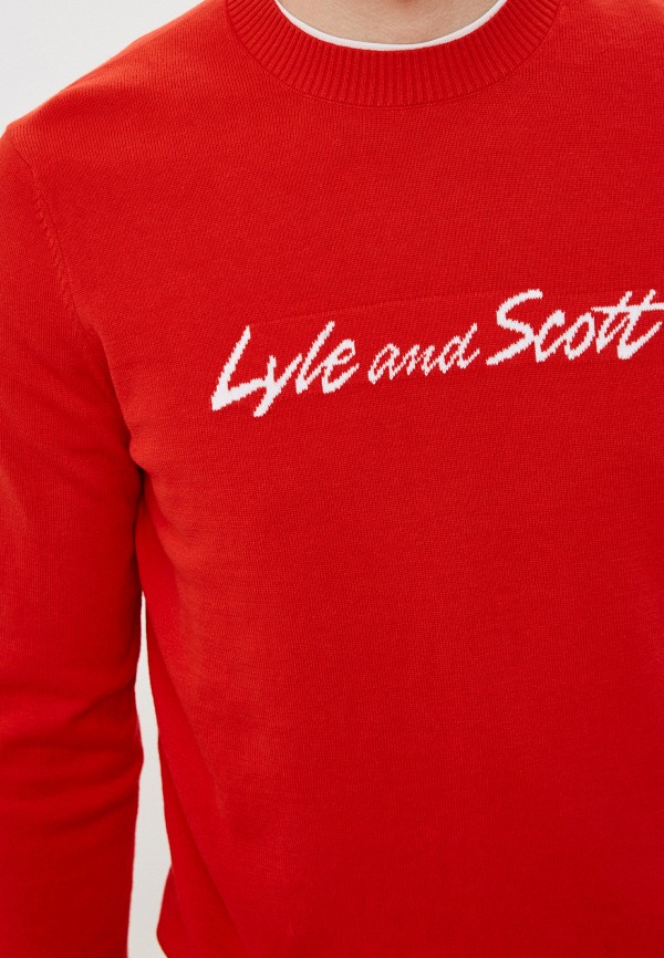 Джемпер Lyle & Scott цвет красный  Фото 4