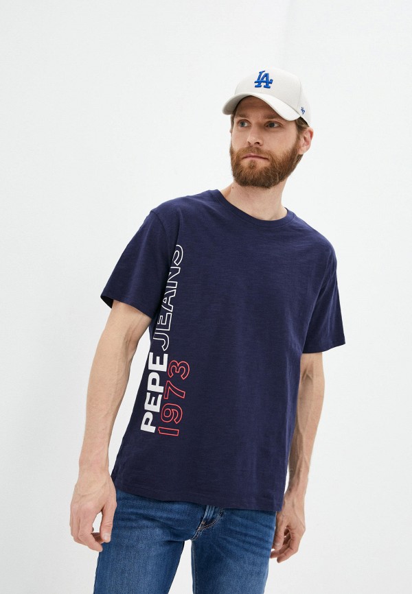 

Футболка Pepe Jeans, Синий, Pepe Jeans MP002XM083HQ