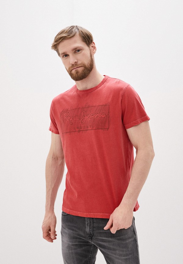 

Футболка Pepe Jeans, Красный, Pepe Jeans MP002XM083HU